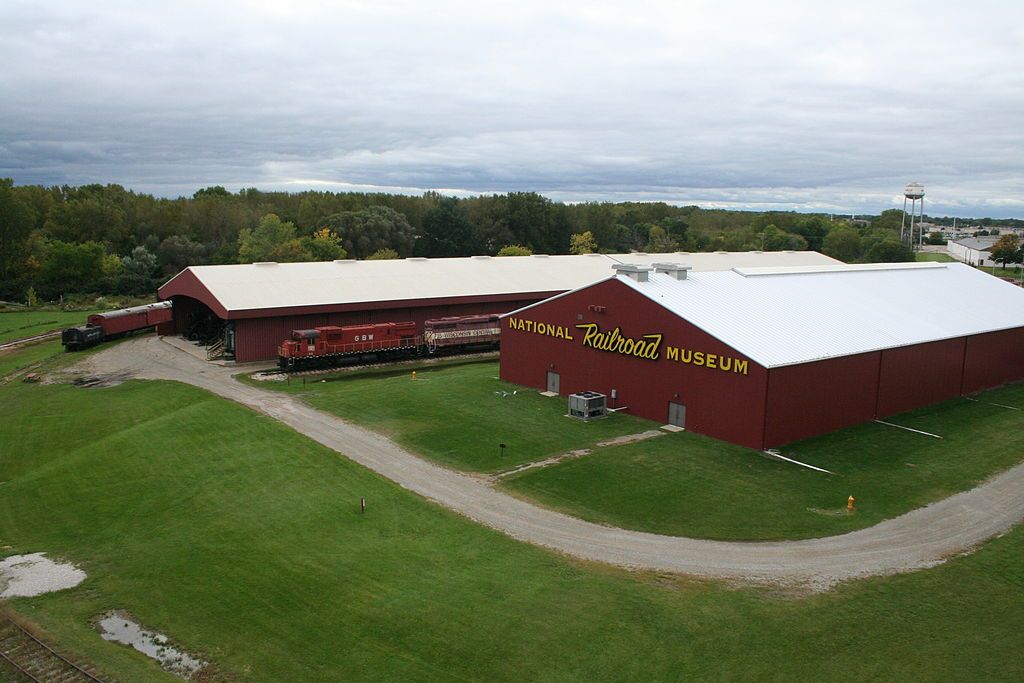 Aerial view of National Railroad Museum