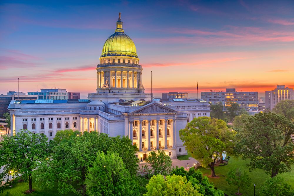 Exterior of Wisconsin State Capitol