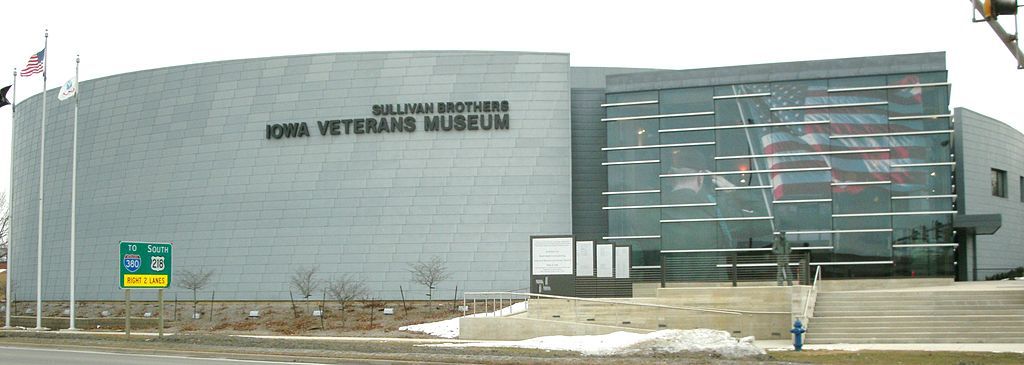 Exterior of the Sullivan Brothers Iowa Veterans Museum