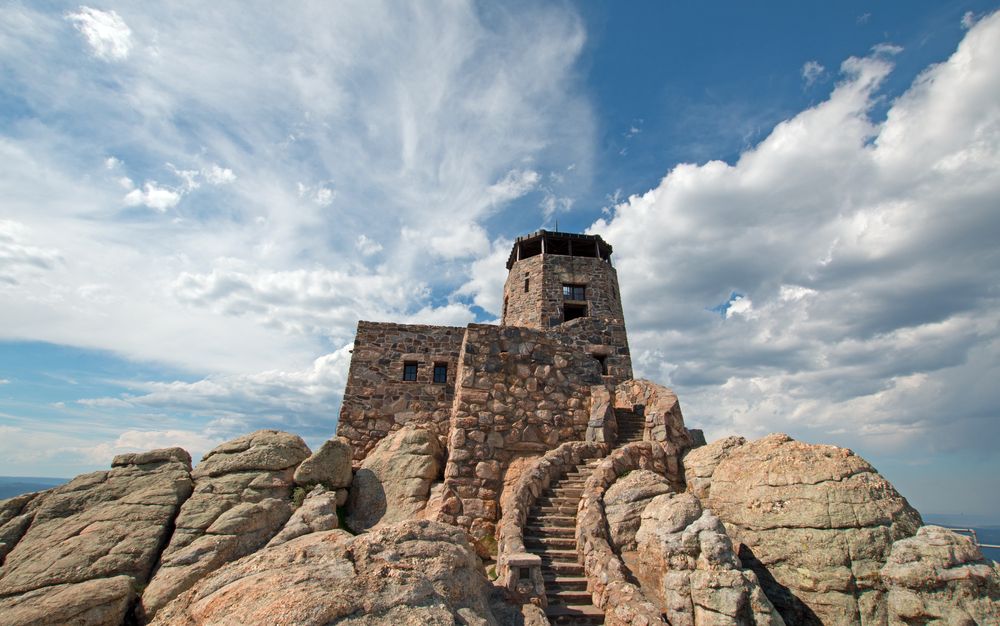 Harney Peak Fire Lookout Tower in Custer State Park