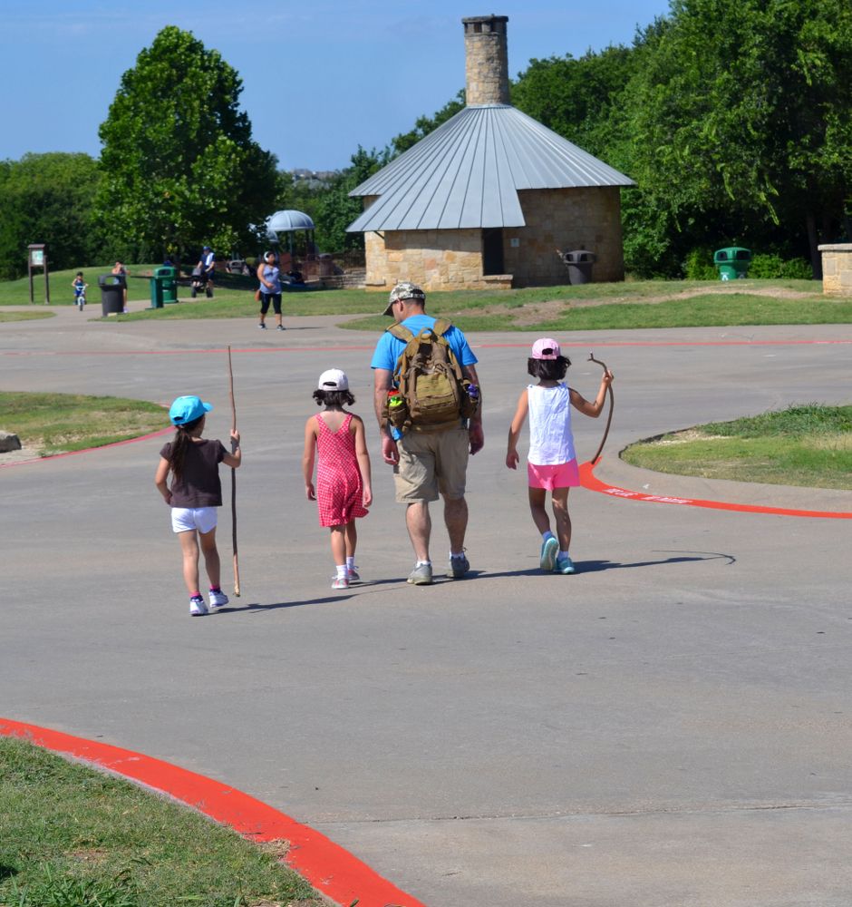 A Family at at Arbor Hills Nature Preserve