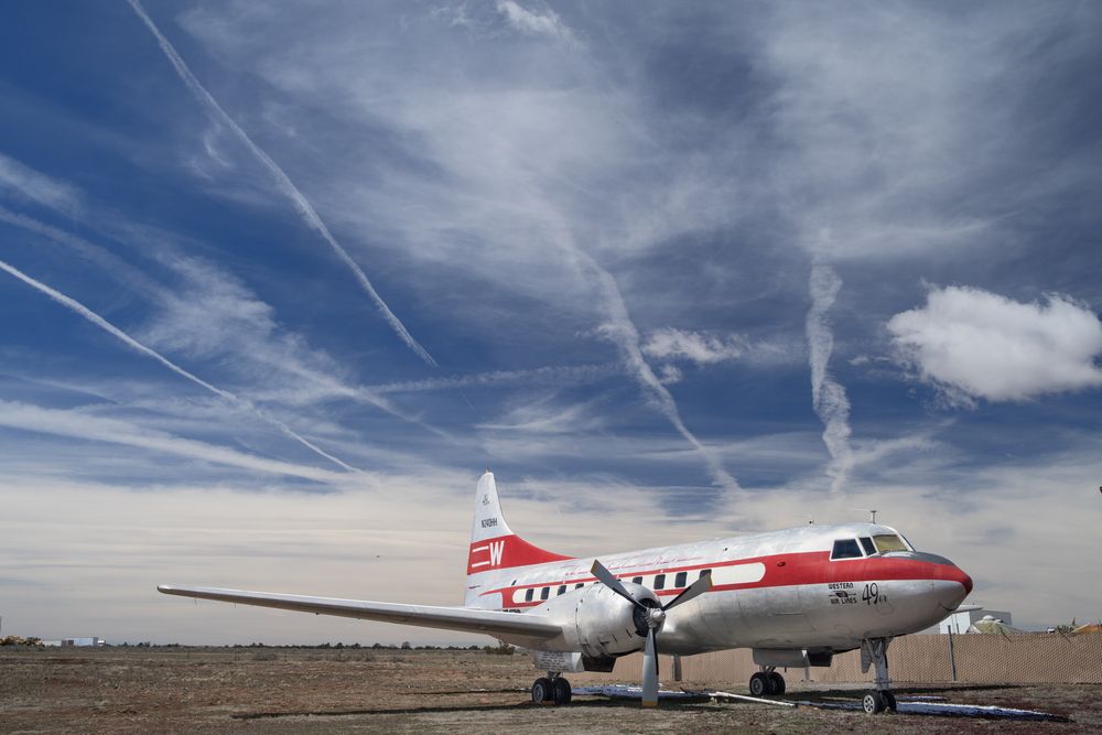 An aircraft displayed outside Fame Air Museum