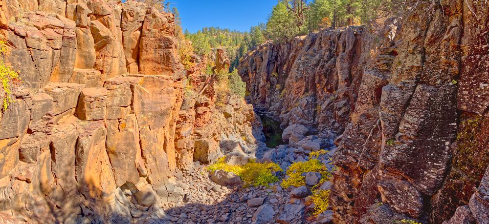 View from below the Sycamore Canyon