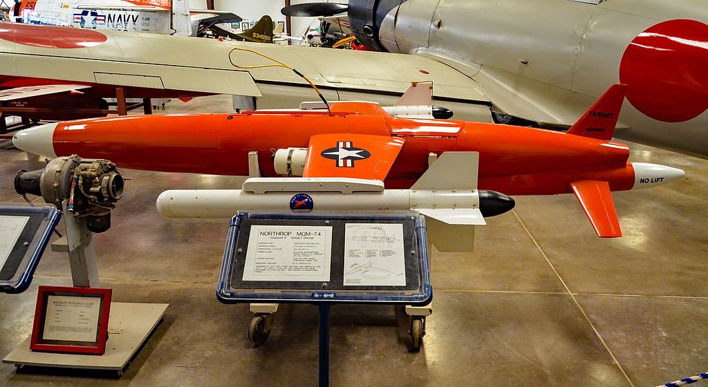 Target drone displayed inside Fame Air Museum