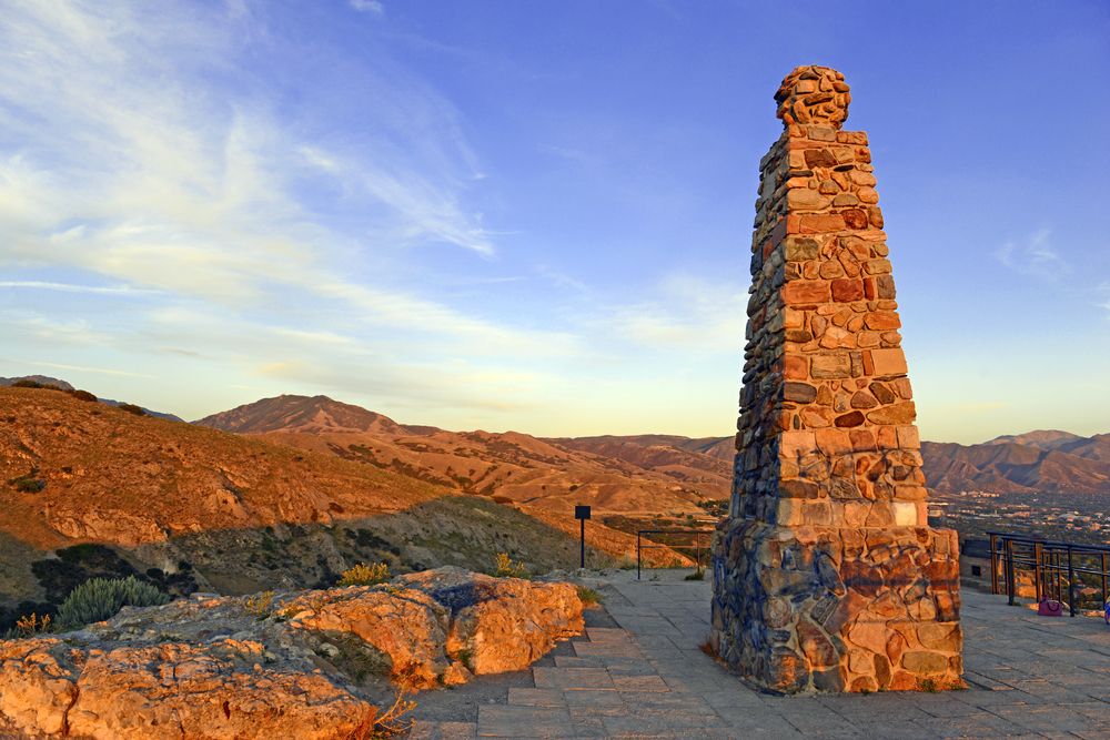 The peak of Ensign Peak