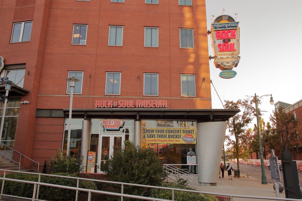 Exterior of the Memphis Rock 'n' Soul Museum