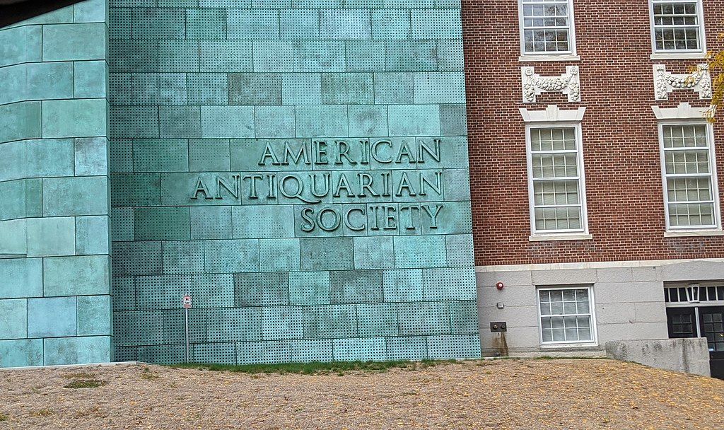 Building sign of American Antiquarian Society