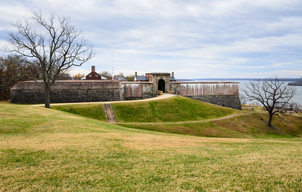 The grounds of Fort Washington Park
