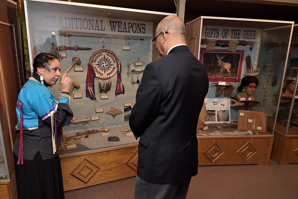 Interior of Piscataway Indian Museum Cultural Center