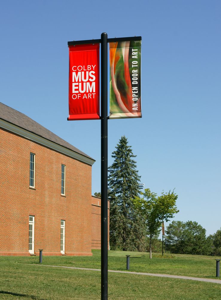 Signpost of Colby Museum of Art