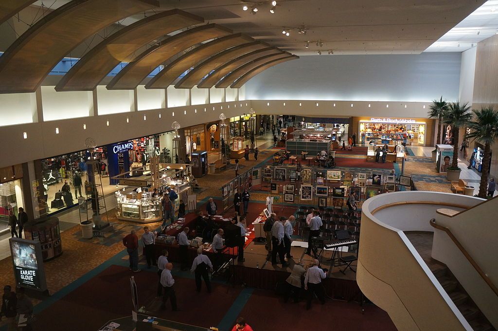 Interior of Westland Shopping Center