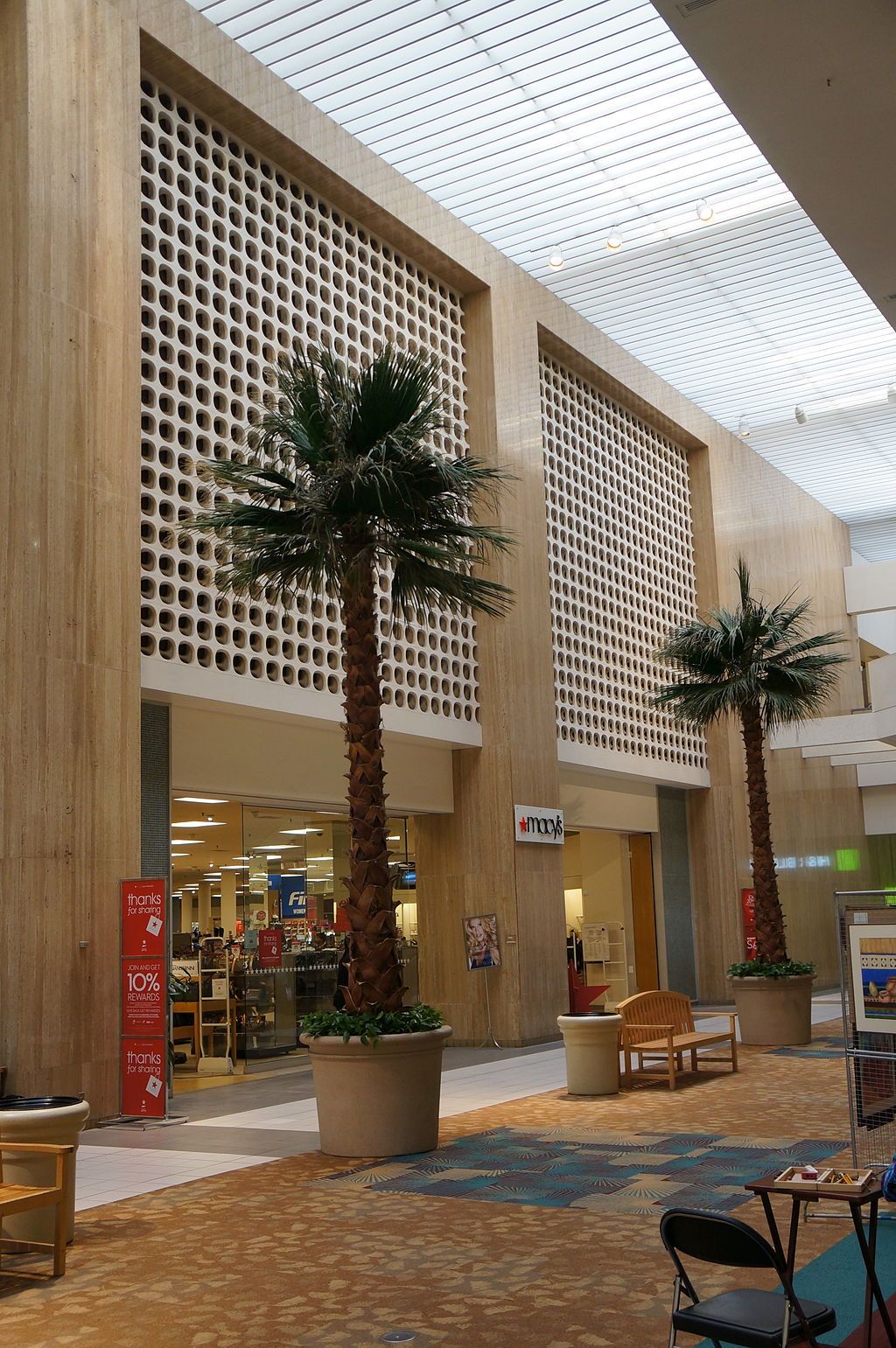 Macy's storefront in Westland Shopping Center