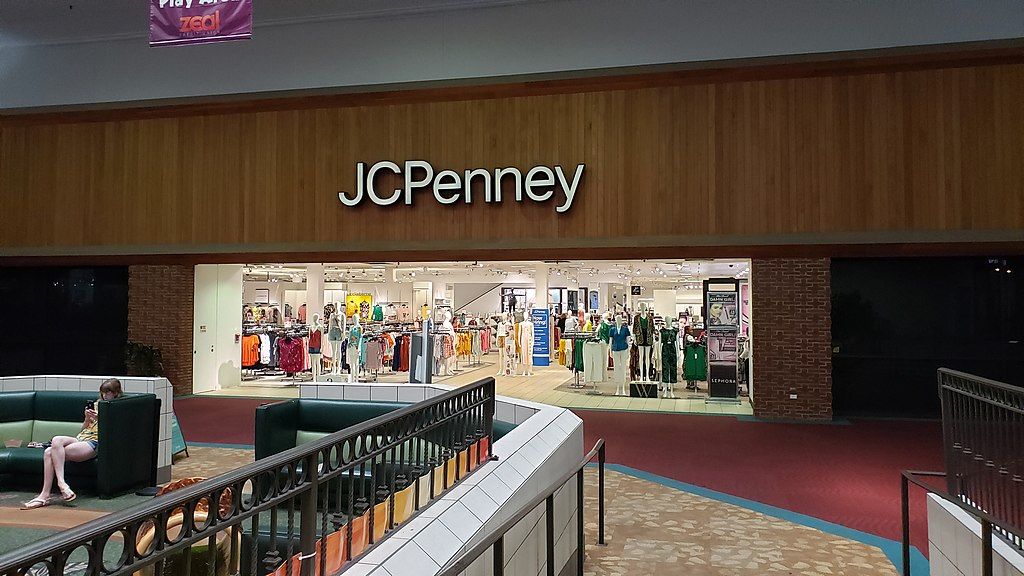 JCPenny storefront in Westland Shopping Center
