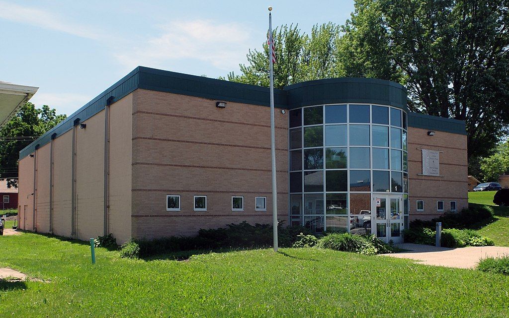 Side view of Carver County Historical Society's exterior