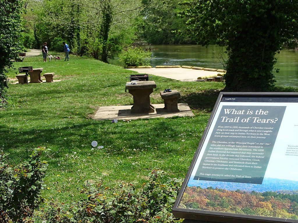Daytime view of the Trail of Tears