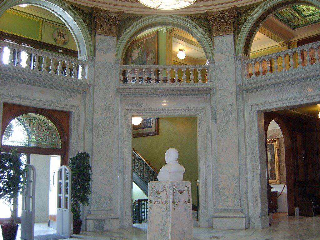 Interior of Roswell P. Flower Memorial Library