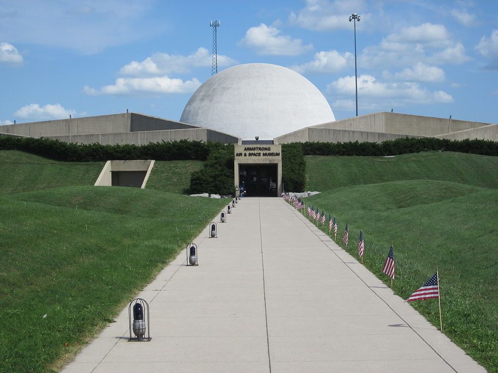 Exterior of Armstrong Air & Space Museum