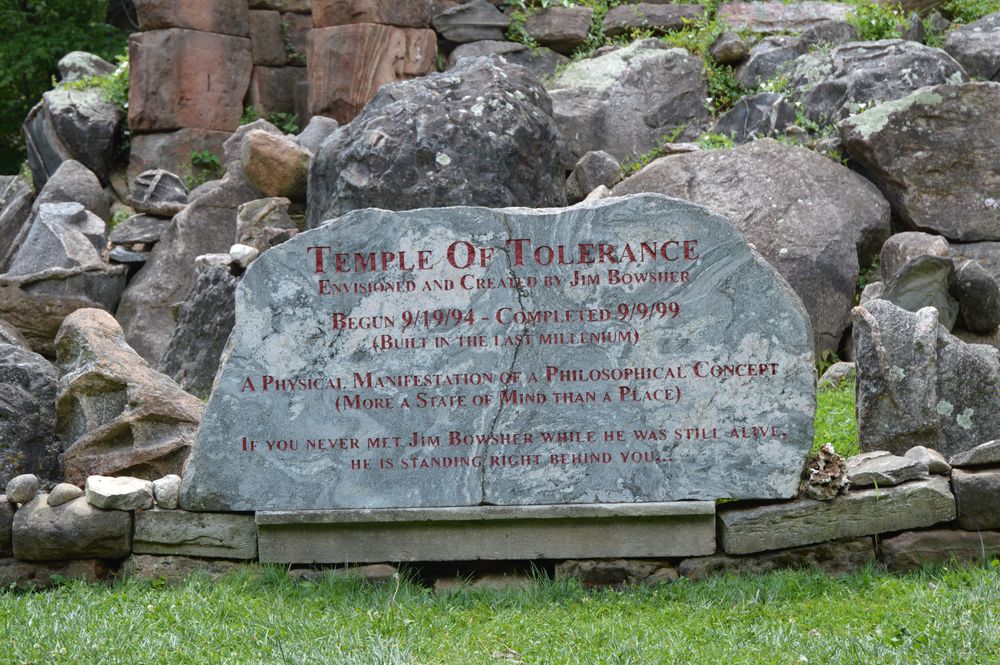 Carved stone at Temple Of Tolerance