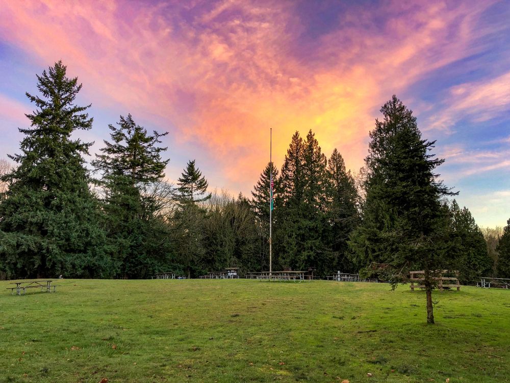 Sunset at Saint Edward State Park