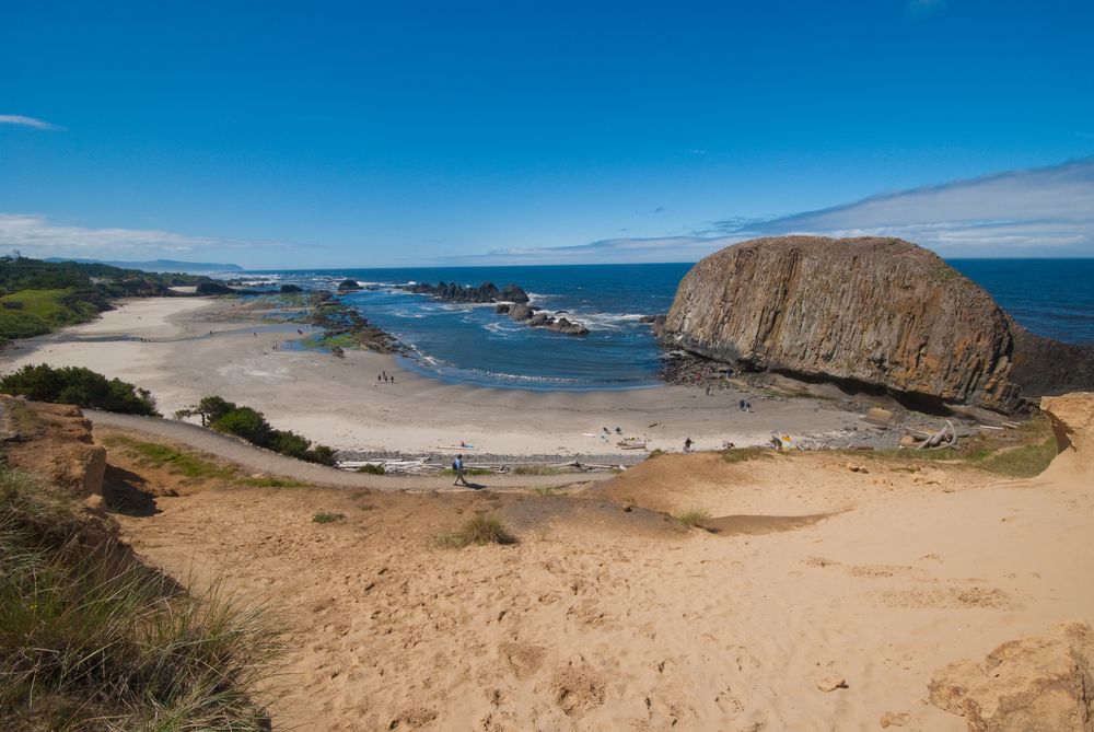 Daytime view of Seal Rock State Recreation Site