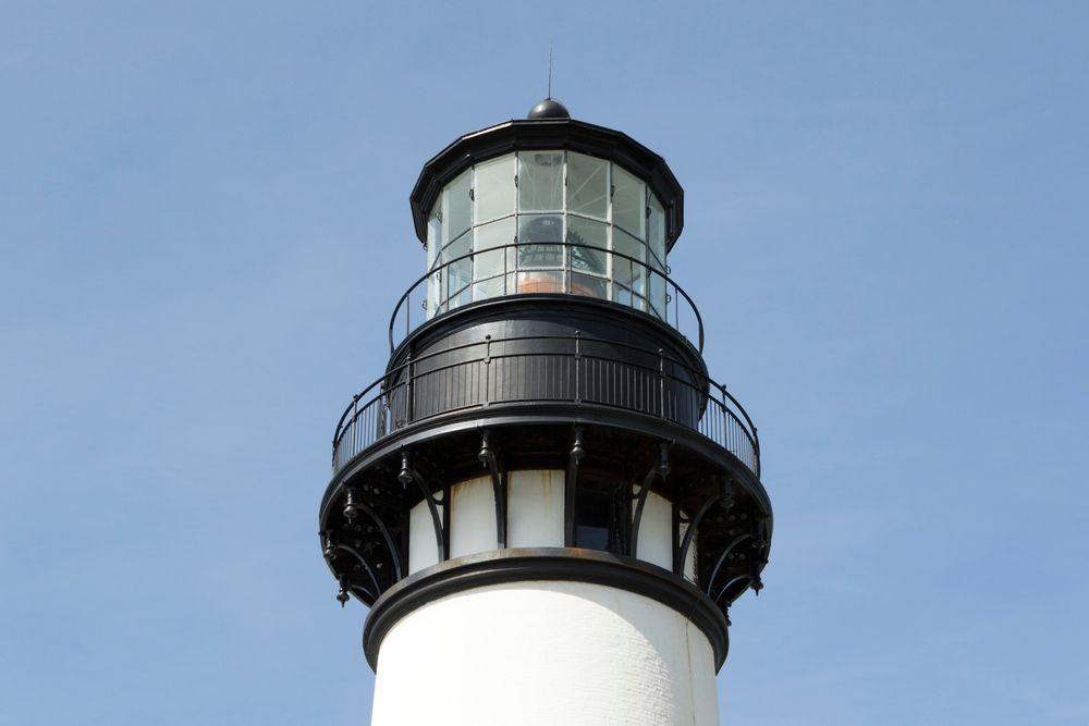 Top part of the Yaquina Head Lighthouse