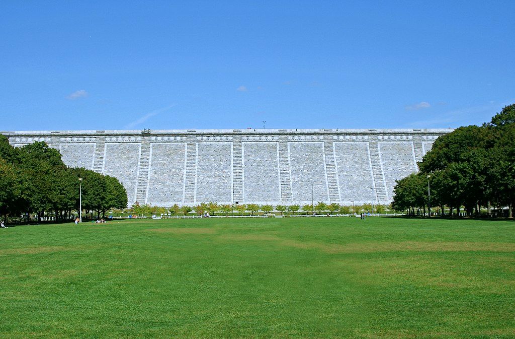 The grounds of Kensico Dam Plaza