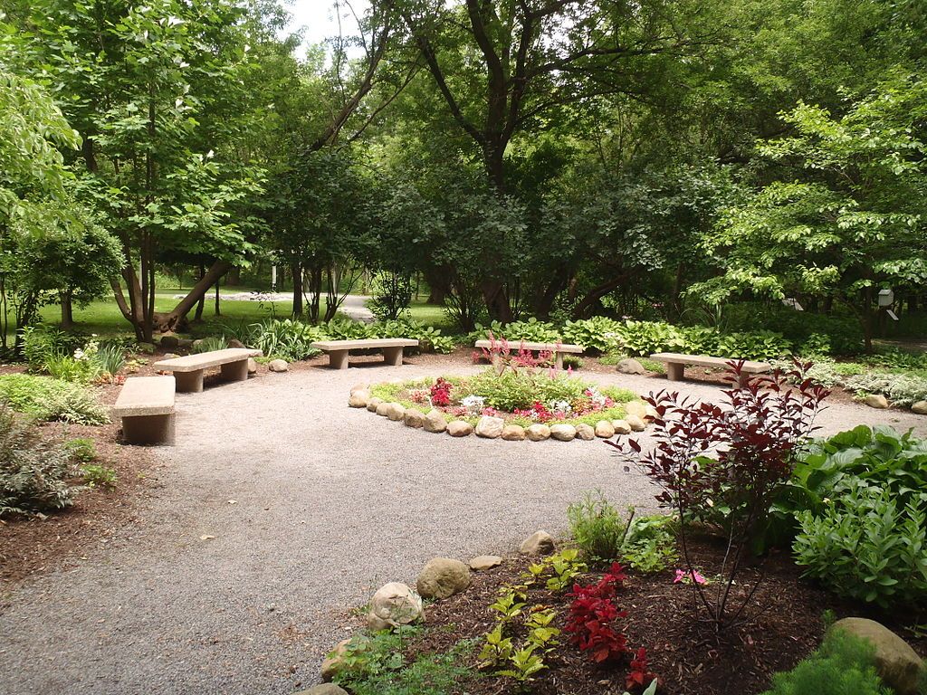 A garden at Charles E. Burchfield Nature & Art Center