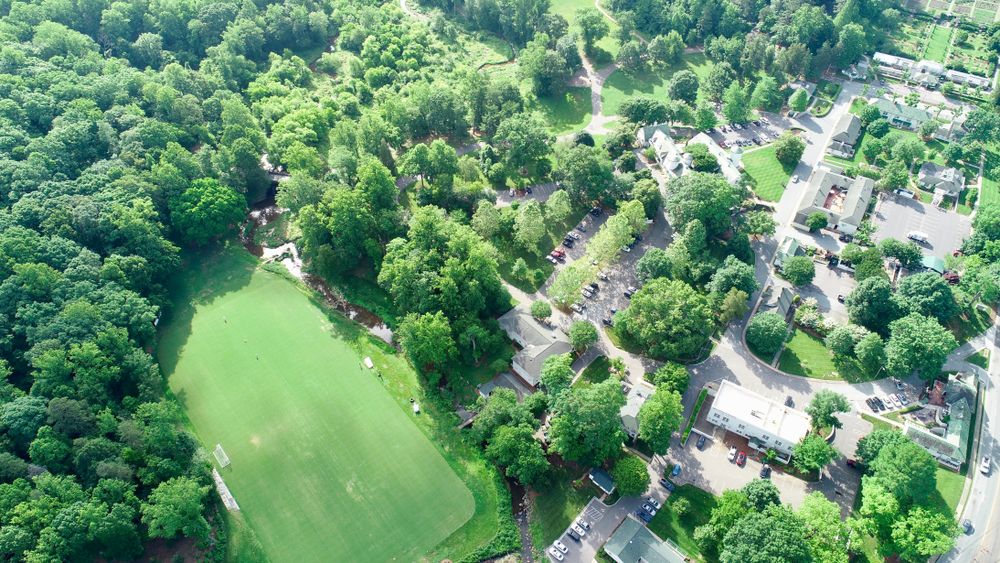 Aerial view of Reynolda