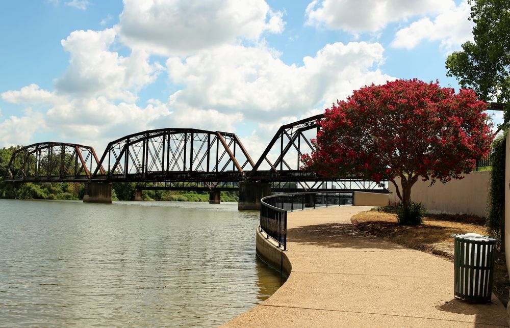 A bridge over Brazos River