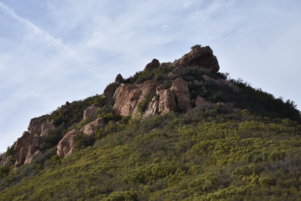 Sandstone peak at Mishe Mokwa Trail