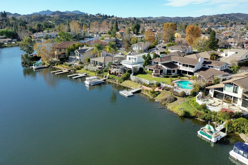 Aerial view of Westlake Village