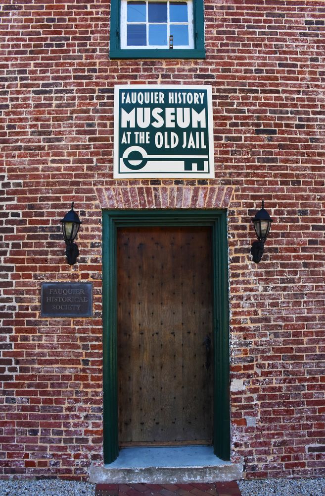 Entrance door of The Fauquier History Museum at the Old Jail