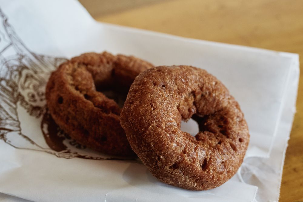 Cider donuts in Cold Hollow Cider Mill
