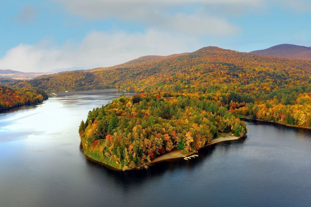 Aerial view of Little River State Park