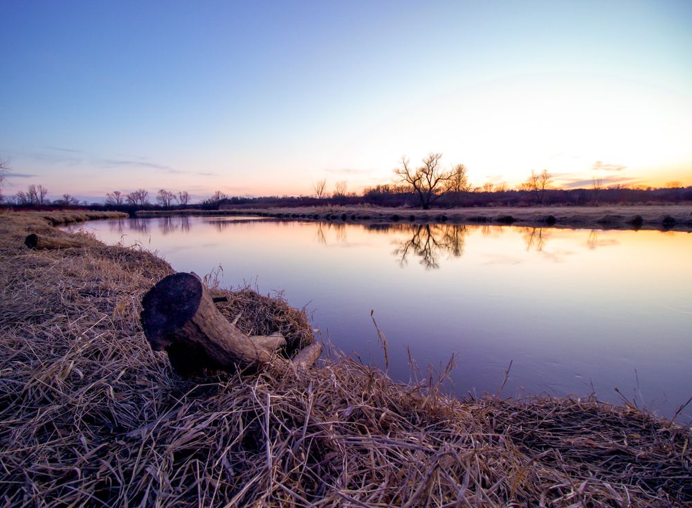 Sunset over Fox River Park