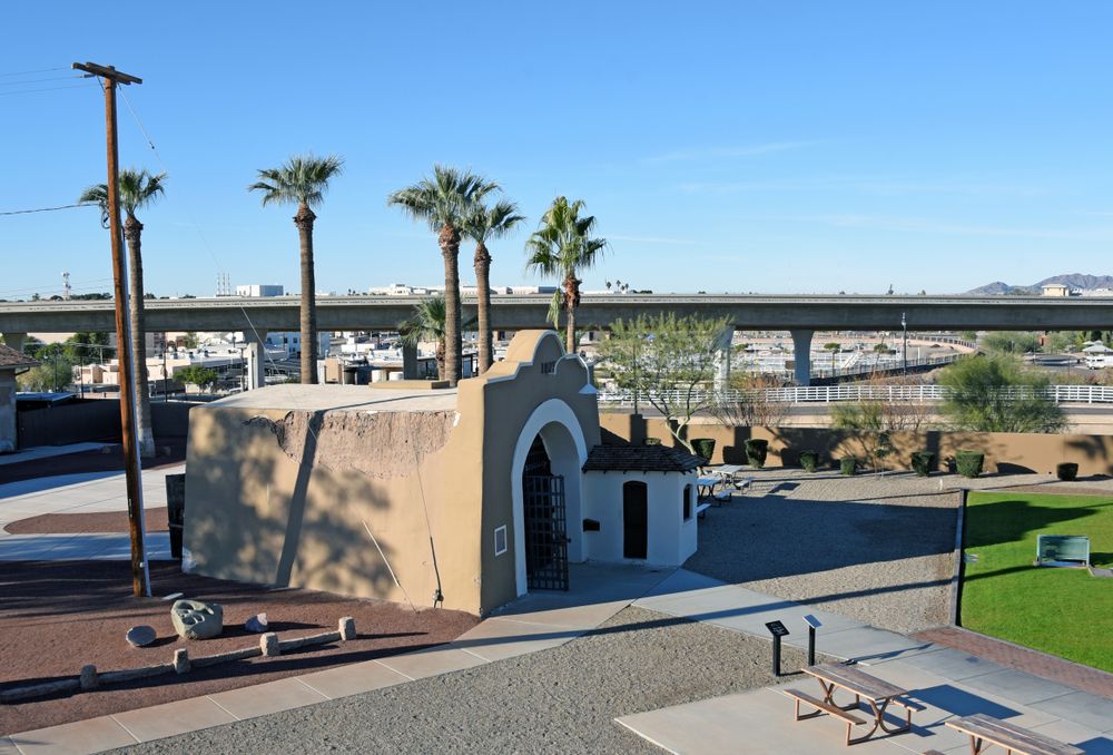 Aerial view of Yuma Territorial Prison State Historic Park