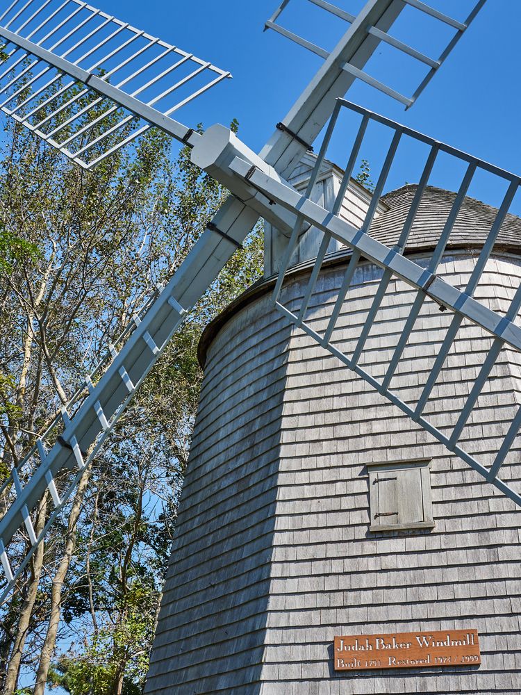 Close view of Judah Baker Windmill