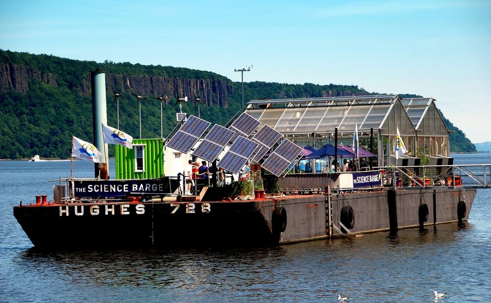 Exterior of The Science Barge