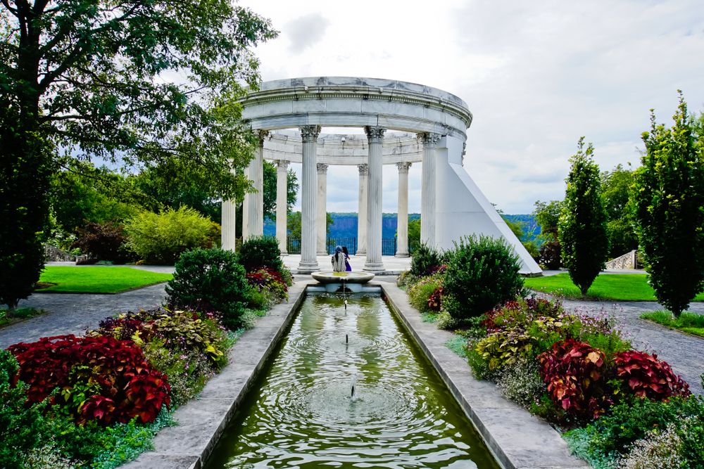 A temple at Untermyer Park and Gardens