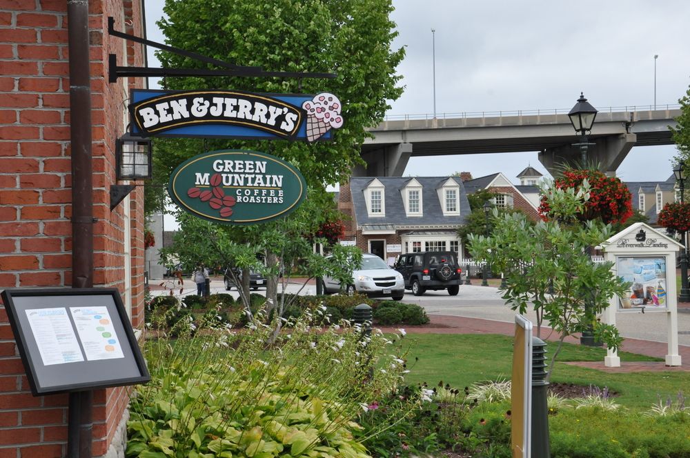 Ben and Jerry's ice cream store at Riverwalk Landing