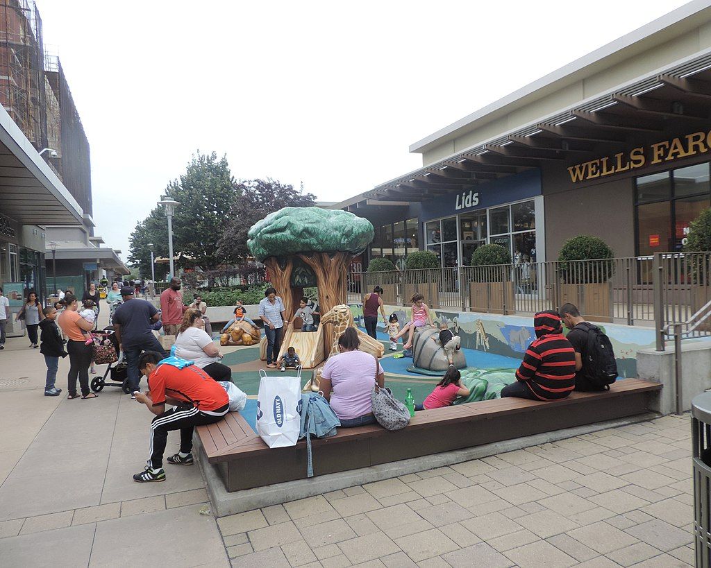 The playground of Cross County Shopping Center