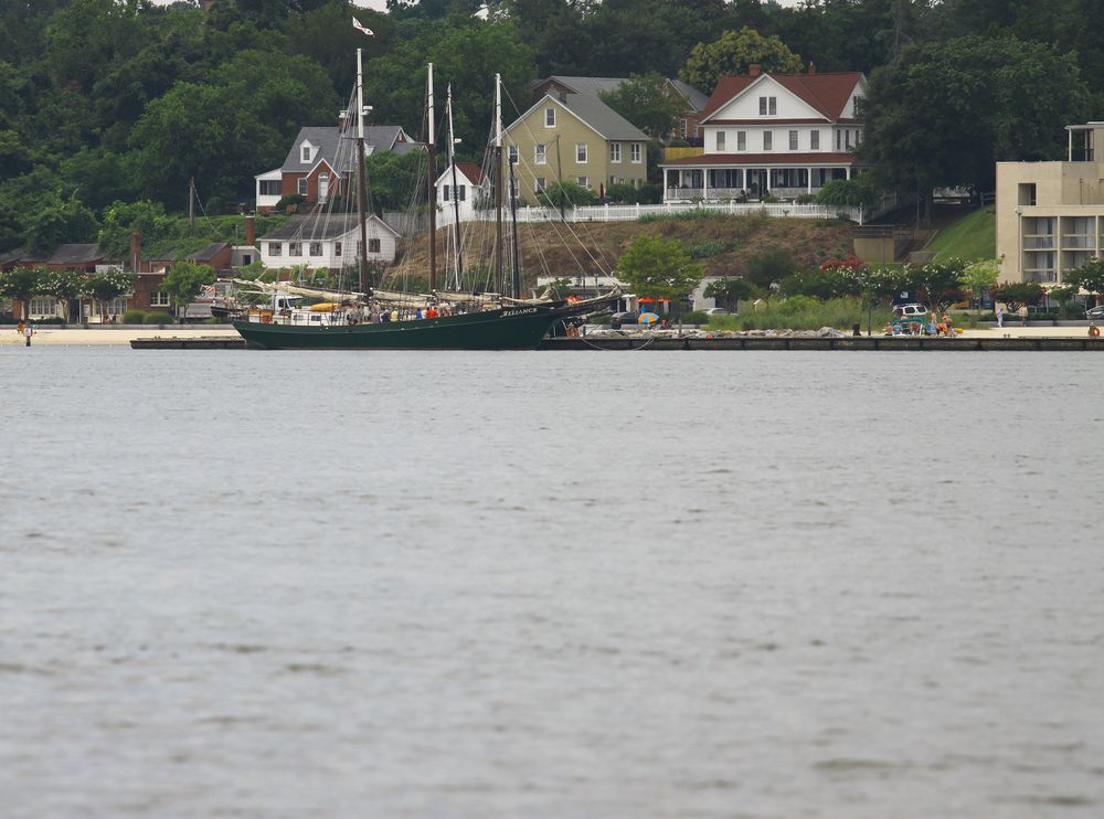 The Schooner Alliance at the dock