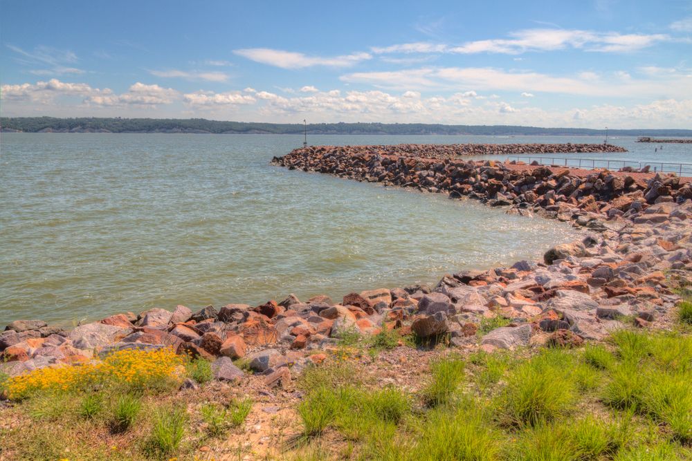The waters of Lewis and Clark Recreation Area