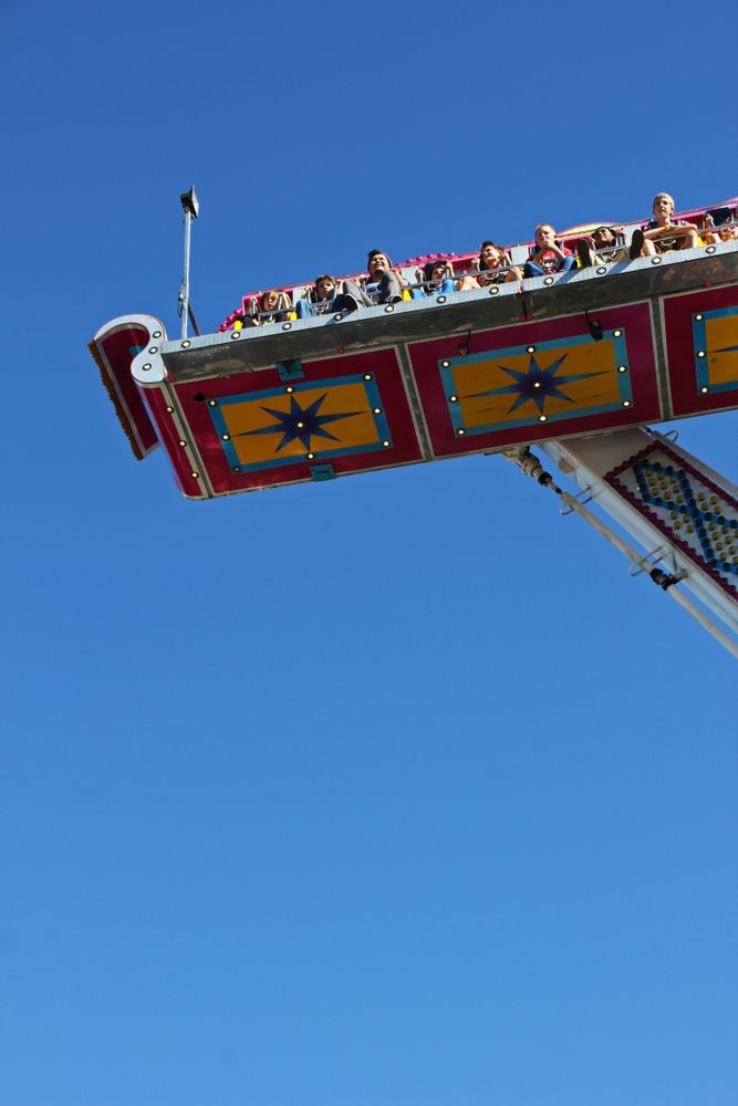 Children on a Central Washington State Fair ride
