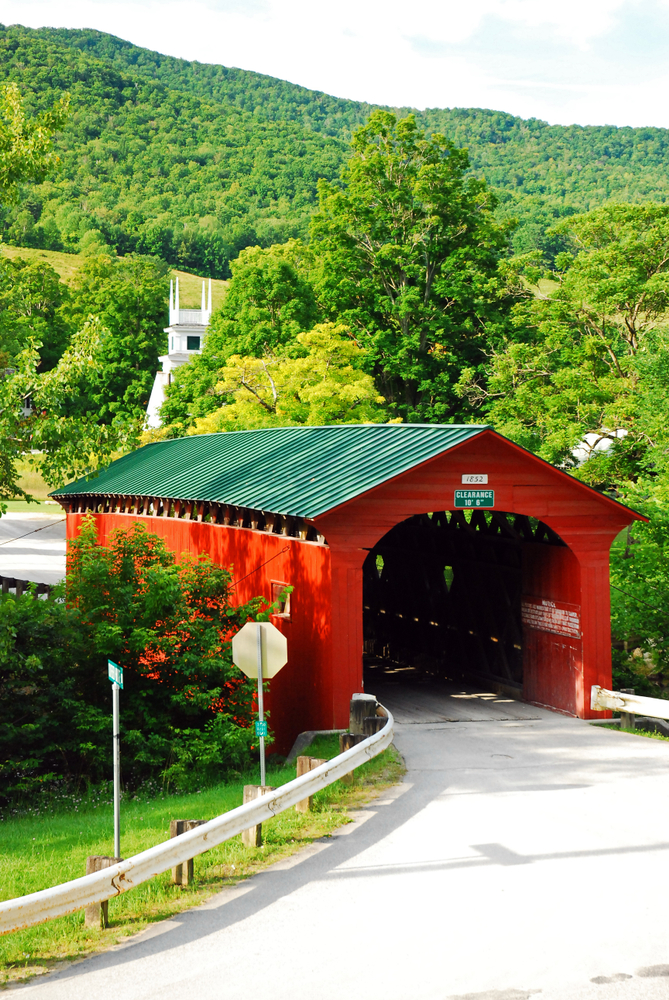 Covered Bridges of Vermont in New England