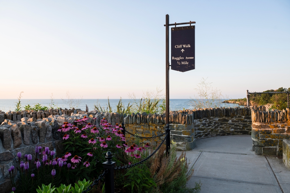 Newport Cliff Walk, Rhode Island in New England