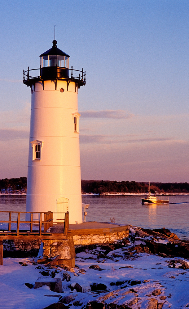 Portsmouth Harbor Lighthouse, New Hampshire in New England